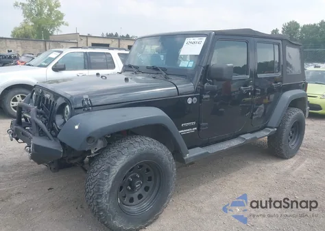 2013 Jeep Wrangler Unlimited Sport from USA, damaged, VIN 1C4BJWDG7DL641439
